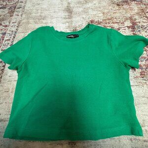 DeFacto Kids Green Solid Green- T-Shirt Size Small In Great Shape!